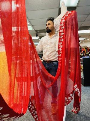 Red Saree