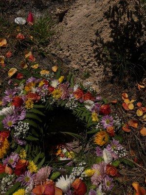 Our Final Flower Bed service for a cremation burial