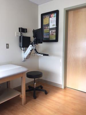 Exam room workstation