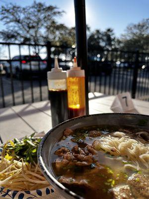 I was ordered A7. Pho Special Combination. and it's pretty good also they gave a good amount of meat and meatballs as well.