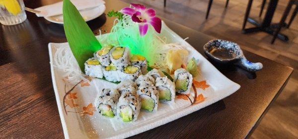 California roll & mango avocado roll which was amazing combination.