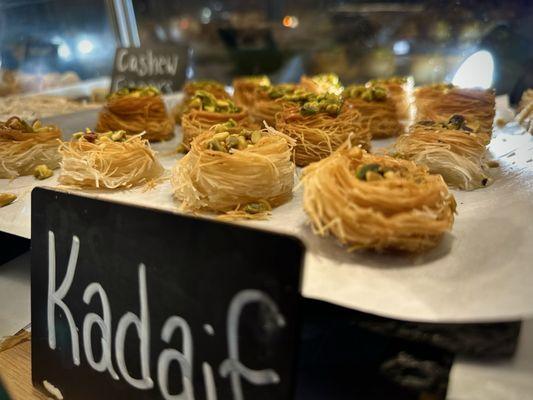 Kadaif baklava. Love pistachios!