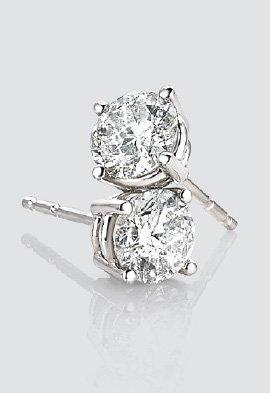 White gold diamond studs!!