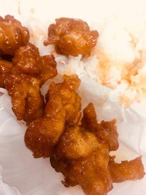 $8 Orange chicken! Yumm