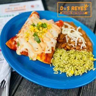 Chipotle chicken enchiladas