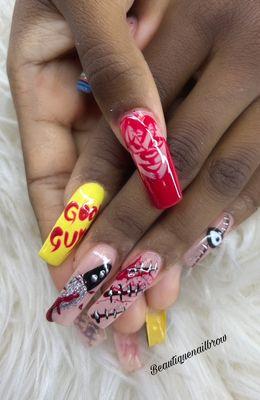 Chucky nails by Nikki