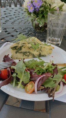 Spinach Frittata & Salad