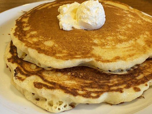 $2 pancakes with any omelette!