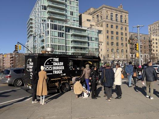 The Smash Burger Truck at Grand Army Plaza