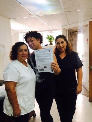 My two favorite instructors Alicia and Araceli thanks for all your help and support