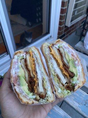 NY Chicken Cutlet Avocado Sandwich