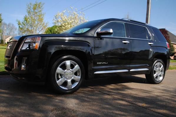 Metallic Black GMC looks beautiful! Protected with Bullet Proof Nano Paint Coating