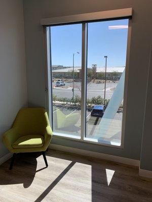 Patient room with a view