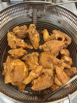 Fresh Broasted chicken with 14 herbs and spices !!!! Southwest blend not spicy or hot just an explosion of flavors!!!