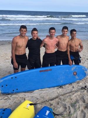 Great time yesterday learning to surf!