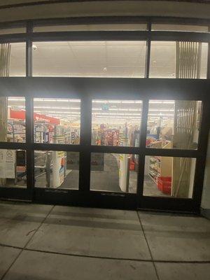 CVS is completely closed at 9:55 PM when their advertised closing hours on the door state 10 PM. Unreliable, unprofessional.