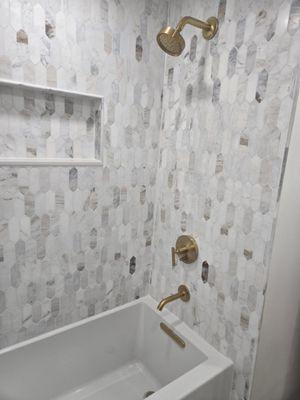 Marble shower