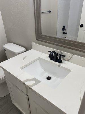 Calacatta - Bathroom remodel on a flip house