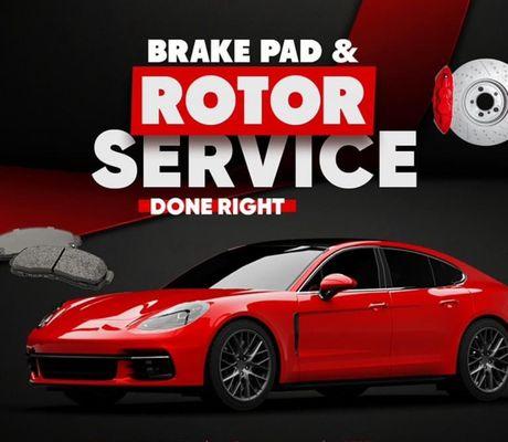 Rotors and brake pads