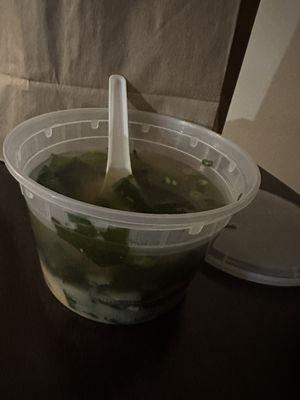 Miso Soup with plenty of greens