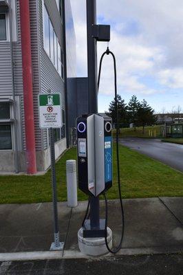 EV Charging station at South Seattle College.