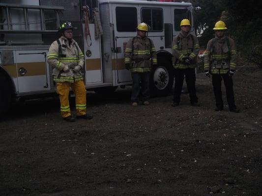 Fire 107 class. (Firefighter safety class) I'm the one to the far left.