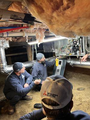 See our team in action, repairing an air conditioner.