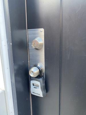 Install front door locks