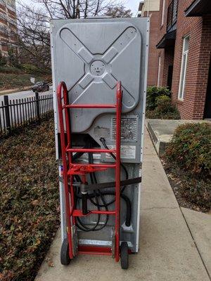 Home Depot haul-away of old appliance. $20.