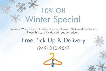 10% off select Winter items until Spring. Check back in for more seasonal specials!