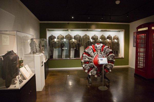 Exhibits inside one of the rooms