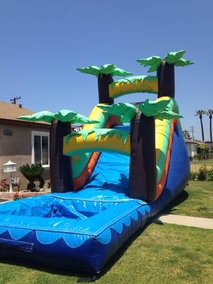 Tropical 16ft water slide . This is a back loader .