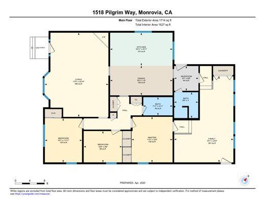 Home Layout
 1518 Pilgrim Way 
 Monrovia, CA 91016