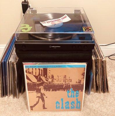 Nice copy of black market clash. Super clean, vintage vinyl in plastic sleeves.