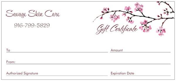 Gift Certificates available!