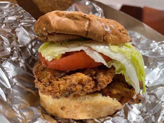 Spicy chicken sandwich.