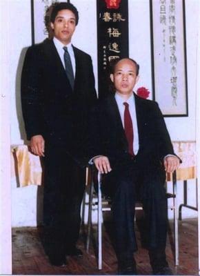 SiTaiGong Anthony "Moy Tung" Dandridge with GongGong Moy Yat