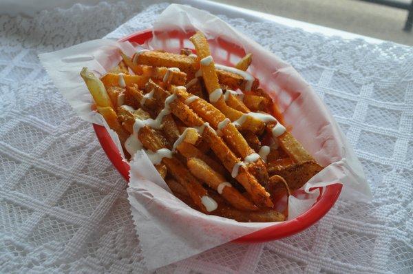 Frankie's Italian Buffalo Fries a delicious addition to any meal, or great by themselves!