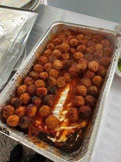 burnt meatballs