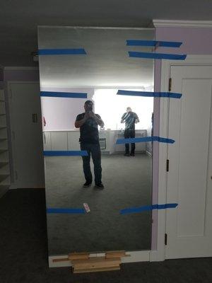 New mirror installation.