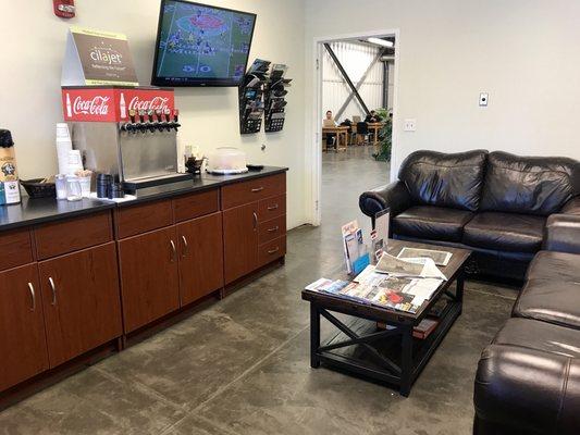 Enjoy our complimentary refreshments while your vehicle is serviced!