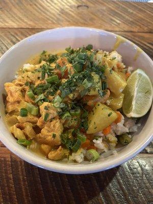 Coconut Chicken Curry Bowl. Winner, winner, chicken dinner!