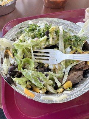 Steak burrito bowl