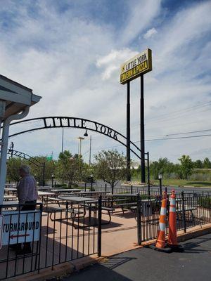 Entry to patio