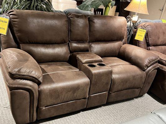 Gorgeous leather recliner.