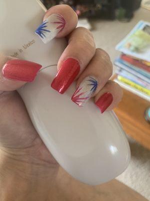 My festive 4th of July full set!