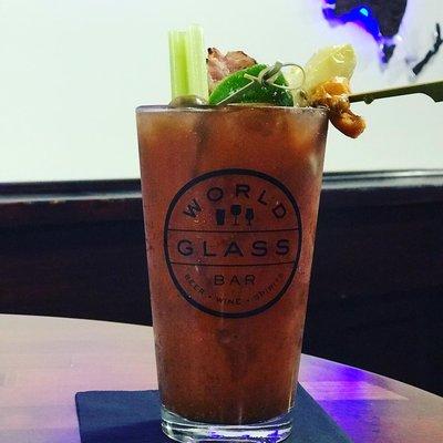 Enjoy this tasty Bloody Mary with Bacon and more!