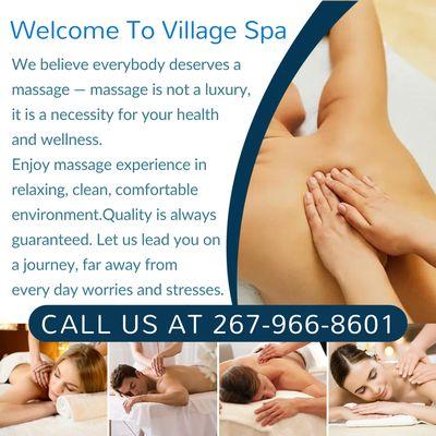 Village Spa
 430 N Easton Rd, Glenside, PA 19038
 Call us at 267-966-8601