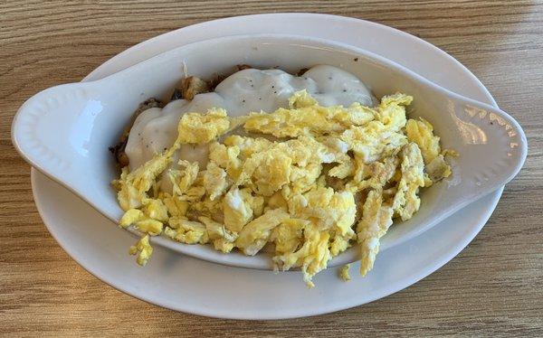 Country Skillet with Scrambled Eggs