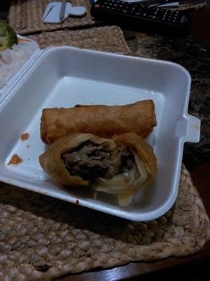 Cheese Steak Egg Rolls